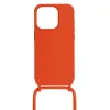 Strap szilikon tok iPhone 15 Pro design 1 narancssárga - 0. kép