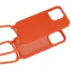 Strap szilikon tok iPhone 15 Pro design 1 narancssárga - 2. kép