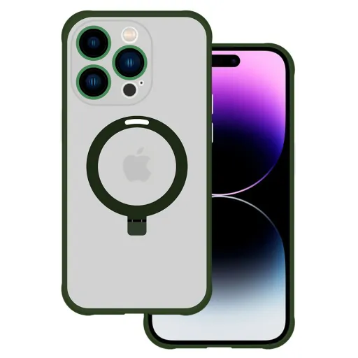 Tel Protect Magical Magsafe Stand tok iPhone 15 Pro zöld Tel Protect Magical Magsafe Stand tok iPhone 15 Pro zöld