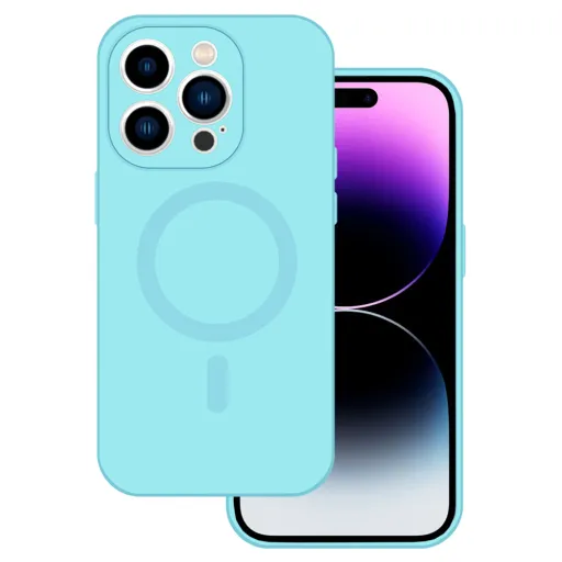 TEL PROTECT MagSilicone tok iPhone 15 Pro világoskék TEL PROTECT MagSilicone tok iPhone 15 Pro világoskék