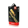 Remax Finchy szivargyújtós autós töltő Lightning/Micro USB kábellel 3.4A arany - 1. kép