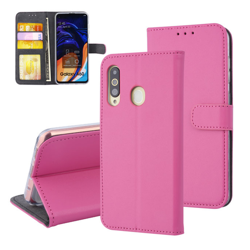 Fliptok kártyatartóval Samsung A60 pink Fliptok kártyatartóval Samsung A60 pink