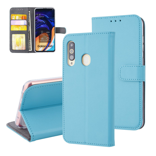 Fliptok kártyatartóval Samsung A60 világoskék Fliptok kártyatartóval Samsung A60 világoskék