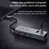 Baseus Cube Type-C HUB 3xUSB 3.0/3xUSB 2.0 szürke - 2. kép