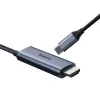 Baseus USB Type-C - 4K HDMI + Type-C PD 60W kábel sötét szürke - 0. kép
