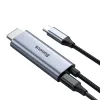 Baseus USB Type-C - 4K HDMI + Type-C PD 60W kábel sötét szürke - 2. kép