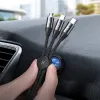 Baseus 3in1 Micro USB/Lightning/ Type-C kábel 1 méter fekete - 3. kép