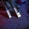 Baseus Halo nylon harisnyázott USB/Micro USB kábel 2A/2m fekete - 2. kép