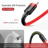 Baseus Cafule Nylon harisnyázott USB/USB-Type C kábel QC3.0 2A 3m piros - 4. kép