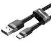 Baseus Cafule Nylon harisnyázott USB/USB-Type C kábel QC3.0 2A 3m fekete - 1. kép