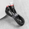 Baseus Cafule Nylon harisnyázott USB/USB-Type C kábel QC3.0 2A 3m fekete/piros - 2. kép