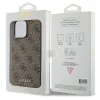 Original Case GUESS Hardcase 4G Metal Gold Logo GUHCP15XG4GFBR for iPhone 15 Pro Max Barna tok - 0. kép