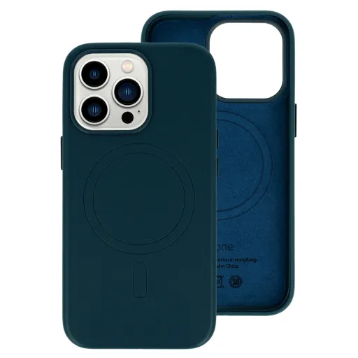 MagSafe bőrtok iPhone 15 Pro tengerészkék MagSafe bőrtok iPhone 15 Pro tengerészkék