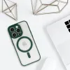 Akryl színű Magsafe tok iPhone 15 Pro Max zöld - 3. kép