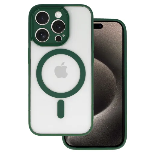 Akryl színű Magsafe tok iPhone 15 Pro Max zöld Akryl színű Magsafe tok iPhone 15 Pro Max zöld