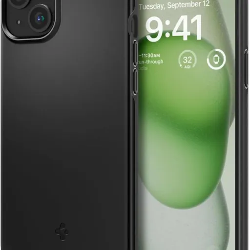 SPIGEN Thin Fit ACS06639 tok iPhone 15 Plus - Fekete