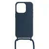 Strap szilikon tok iPhone 15 Plus design 1 sötétkék - 0. kép