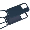 Strap szilikon tok iPhone 15 Plus design 1 sötétkék - 2. kép