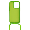 Zöld pántos szilikon tok iPhone 15 Pro-hoz, design 1 - 1. kép