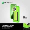 Amazing Thing Titan Pro Neon Mag Wallet Tok 10FT IP156.1PTWGN iPhone 15 Pro zöld kihajtható állvánnyal - 3. kép