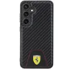 Original FERRARI kemény tok Carbon Stitched Bottom FEHCS24SN3PUK Samsung Galaxy S24 Fekete tok - 1. kép