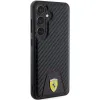 Original FERRARI kemény tok Carbon Stitched Bottom FEHCS24SN3PUK Samsung Galaxy S24 Fekete tok - 2. kép