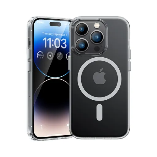 Benks Mágneses Kristály tok átlátszó iPhone 15 Pro tok Benks Mágneses Kristály tok átlátszó iPhone 15 Pro tok