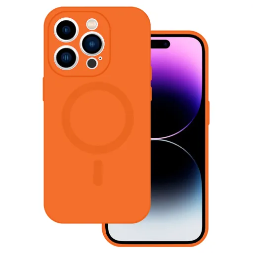 TEL PROTECT MagSilicone tok iPhone 15 Pro Max Narancs TEL PROTECT MagSilicone tok iPhone 15 Pro Max Narancs