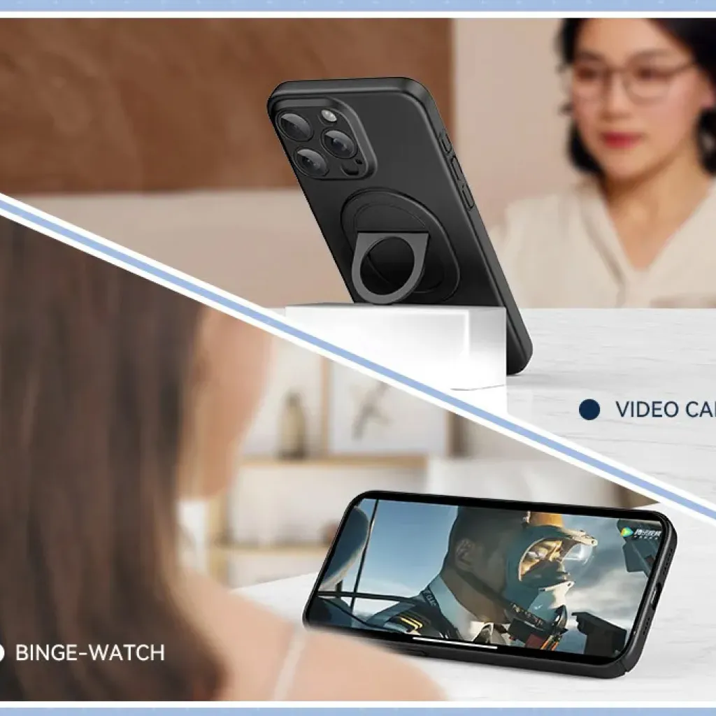 Tel Protect Magnetikus Elipse iPhone 15 Pro tok fekete - 11