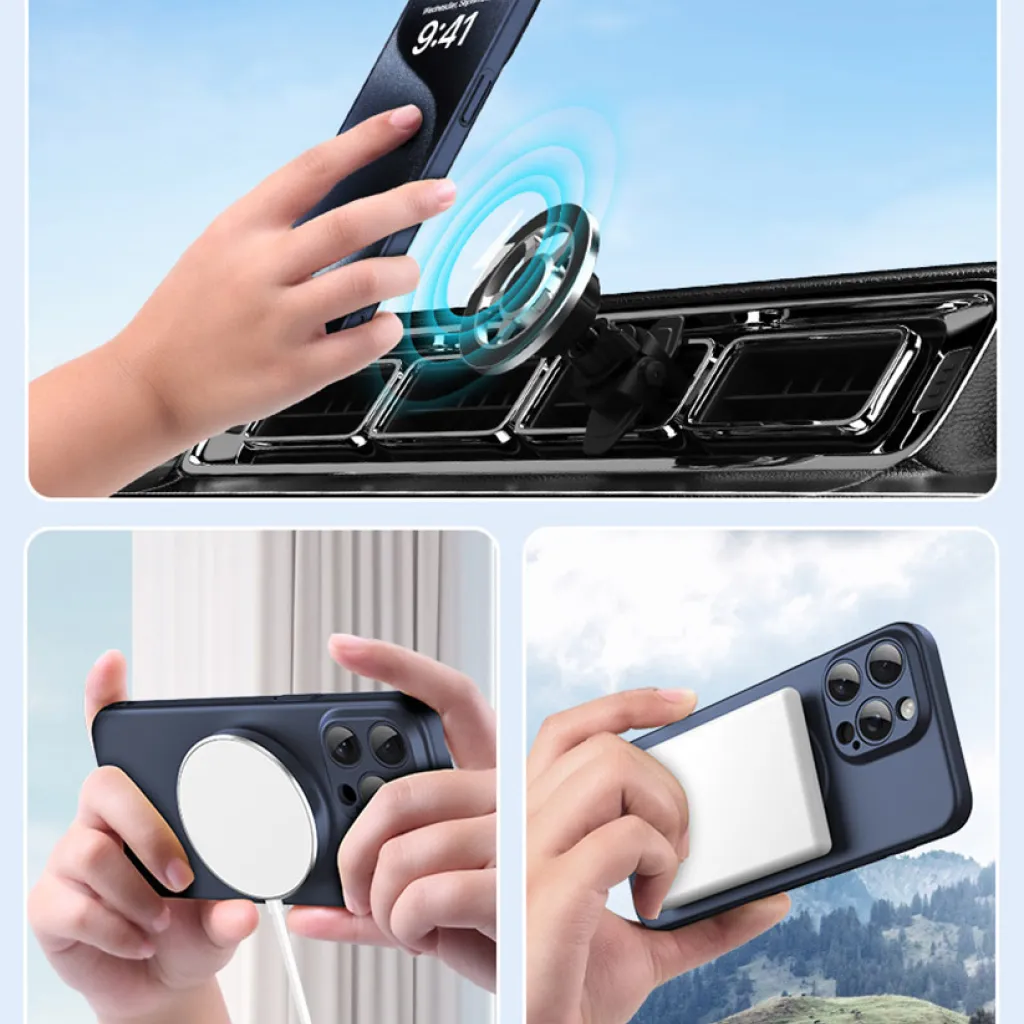 Tel Protect Magnetikus Elipse iPhone 15 Pro tok fekete - 13