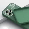 iPhone 15 Pro Soft Silicone Lens Case zöld tok - 0. kép
