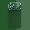 iPhone 15 Pro Soft Silicone Lens Case zöld tok - 1. kép