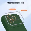 iPhone 15 Pro Soft Silicone Lens Case zöld tok - 2. kép