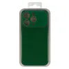 iPhone 15 Pro Soft Silicone Lens Case zöld tok - 4. kép