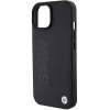 Original Case BMW Leather Hot Stamp BMHCP15MSLLBK tok iPhone 15 Plus-hoz fekete - 4. kép