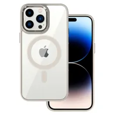 Tel Protect Mágneses Átlátszó tok iPhone 15 Plus Titánium