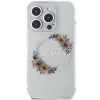 Eredeti GUESS IML Flowers Wreath Magsafe GUHMP15XHFWFCT tok az iPhone 15 Pro Max-hoz átlátszó - 1. kép