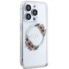 Eredeti GUESS IML Flowers Wreath Magsafe GUHMP15XHFWFCT tok az iPhone 15 Pro Max-hoz átlátszó - 2. kép