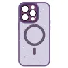 Tel Protect Mágneses Fröccsszórt Matt Tok iPhone 15 Pro Lila tok - 2. kép