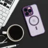 Tel Protect Mágneses Fröccsszórt Matt Tok iPhone 15 Pro Lila tok - 3. kép