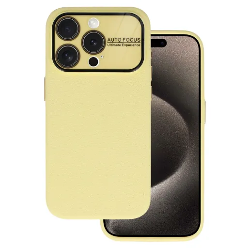 Tel Protect Lichi Soft tok iPhone 15 Pro sárga Tel Protect Lichi Soft tok iPhone 15 Pro sárga