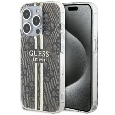 Original Case GUESS IML 4G Gold Stripe GUHCP15XH4PSEGW iPhone 15 Pro Max tok barna