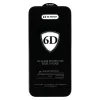 Full Glue 6D edzett üveg iPhone 15 fekete - 10 darab, üvegfólia - 1. kép