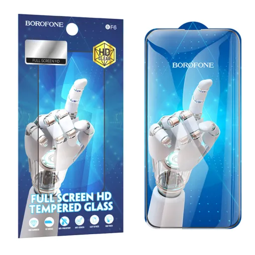 Borofone Tempered glass BF6 Diamond Armor teljes képernyős HD üvegfólia Iphone 15 - 10 darab Borofone Tempered glass BF6 Diamond Armor teljes képernyős HD üvegfólia Iphone 15 - 10 darab