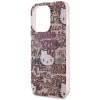 Original Case HELLO KITTY kemény tok IML Tags Graffiti HKHCP14LHDGPTP iPhone 14 Pro rózsaszín tok - 4. kép