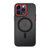 Tel Protect Mágneses Karbon tok iPhone 15 Pro Max Fekete-piros - 0. kép