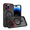 Tel Protect Mágneses Karbon tok iPhone 15 Pro Max Fekete-piros - 2. kép