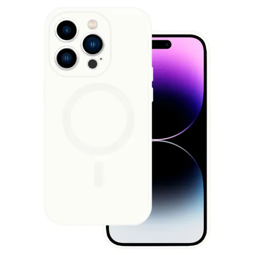 TEL PROTECT MagSilicone tok iPhone 15 Pro fehér TEL PROTECT MagSilicone tok iPhone 15 Pro fehér