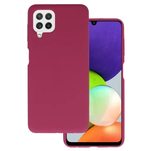 Silicone Lite tok Samsung Galaxy A22 4G burgundy