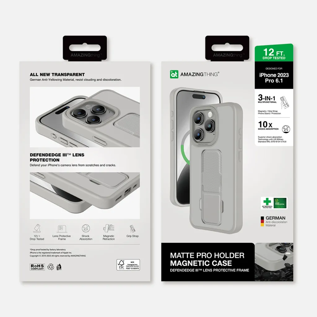 Amazing Thing Matte Pro Mag Tok 12FT IP156.1PMPGY iPhone 15 Pro titanium - 11